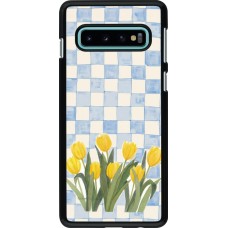 Samsung Galaxy S10 Case Hülle - Blue vichy tulips Spring 2026