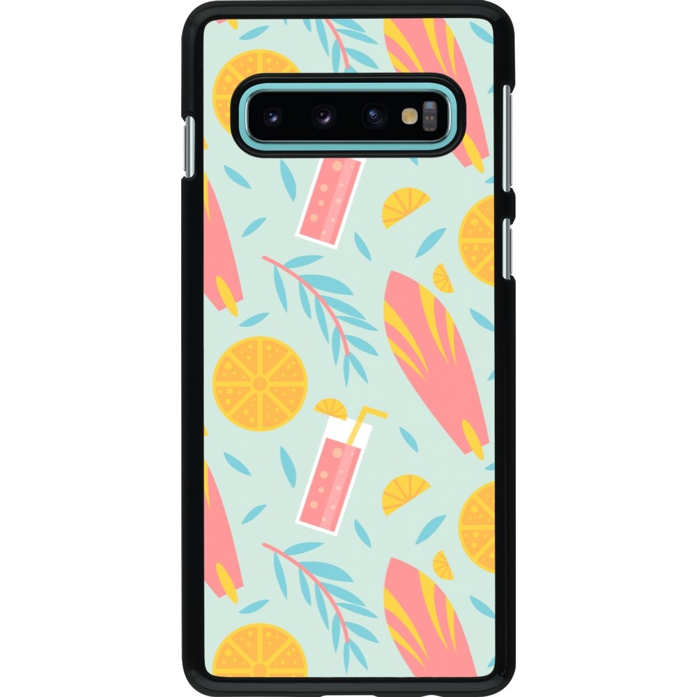 Samsung Galaxy S10 Case Hülle - Summer 2025 Pattern citron