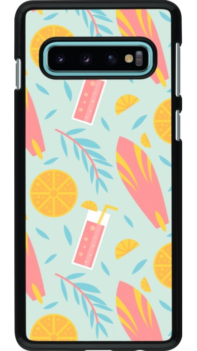 Samsung Galaxy S10 Case Hülle - Summer 2025 Pattern citron