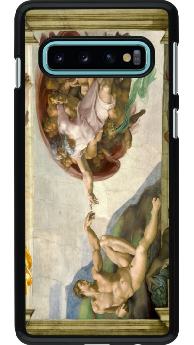 Samsung Galaxy S10 Case Hülle - Kunstbild - Die Erschaffung Adams - Michelangelo