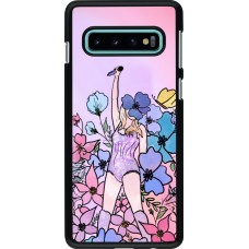 Samsung Galaxy S10 Case Hülle - Taylor Swift Sketch - Pink