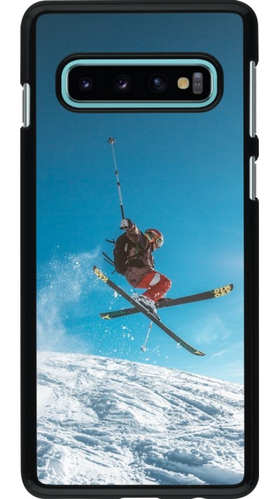 Samsung Galaxy S10 Case Hülle - Winter 22 Ski Jump
