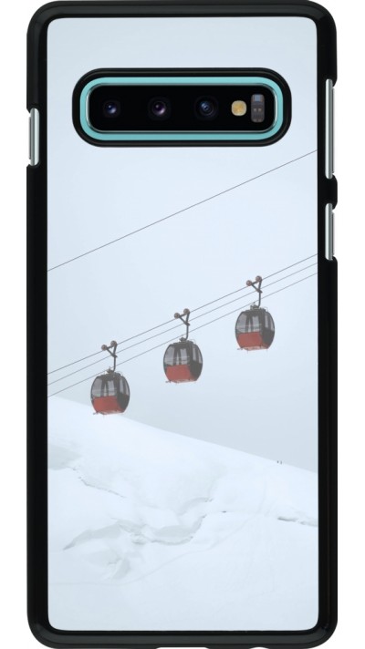 Samsung Galaxy S10 Case Hülle - Winter 22 ski lift