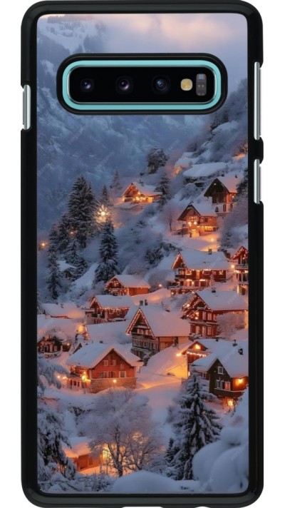 Coque Samsung Galaxy S10 - Winter 25 Winter snowy village