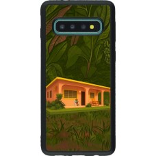 Samsung Galaxy S10 Case Hülle - Silikon schwarz Benitos house DTMF