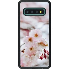 Samsung Galaxy S10 Case Hülle - Silikon schwarz Cherry tree Spring 2026