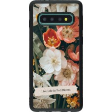 Samsung Galaxy S10 Case Hülle - Silikon schwarz Full Bloom Spring 2026