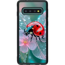 Samsung Galaxy S10 Case Hülle - Silikon schwarz Ladybird in bloom Spring 2026