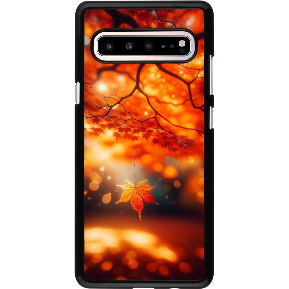 Samsung Galaxy S10 5G Case Hülle - Herbst Magisch Orange