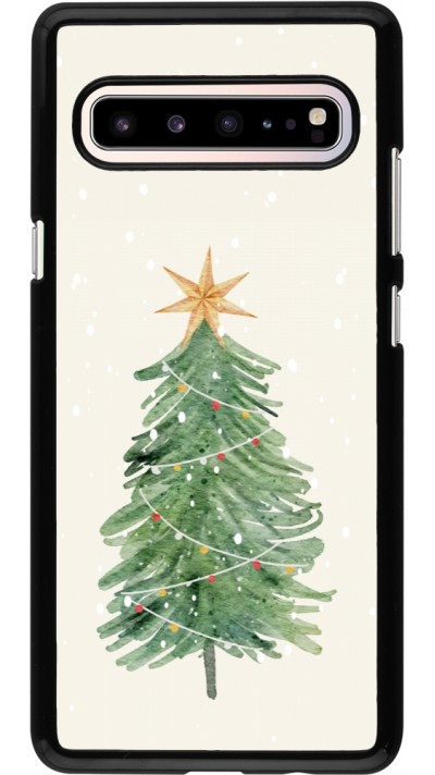 Samsung Galaxy S10 5G Case Hülle - Christmas 25 Sketch Tree