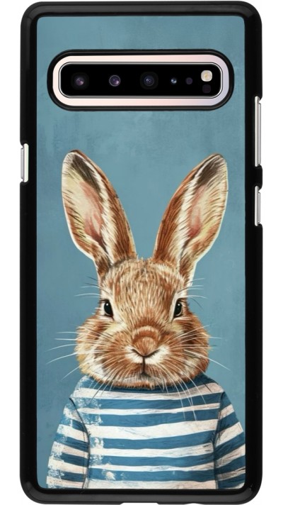 Samsung Galaxy S10 5G Case Hülle - Easter 2026 Rabbit navy