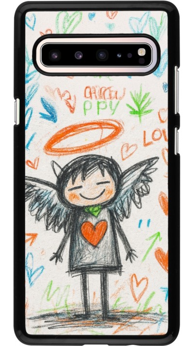 Coque Samsung Galaxy S10 5G - Little Angel Sketch Love