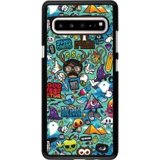 Samsung Galaxy S10 5G Case Hülle - Mixed Cartoons Turquoise