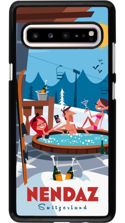 Samsung Galaxy S10 5G Case Hülle - Nendaz Mountain Jacuzzi