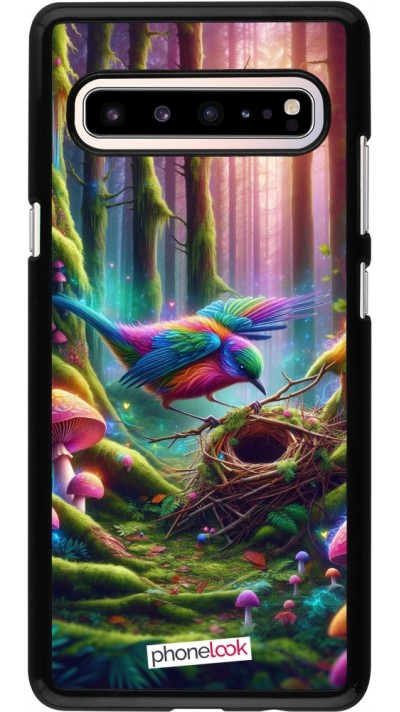Samsung Galaxy S10 5G Case Hülle - Vogel Nest Wald