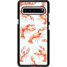 Samsung Galaxy S10 5G Case Hülle - Muster von pastellfarbenen Hummern