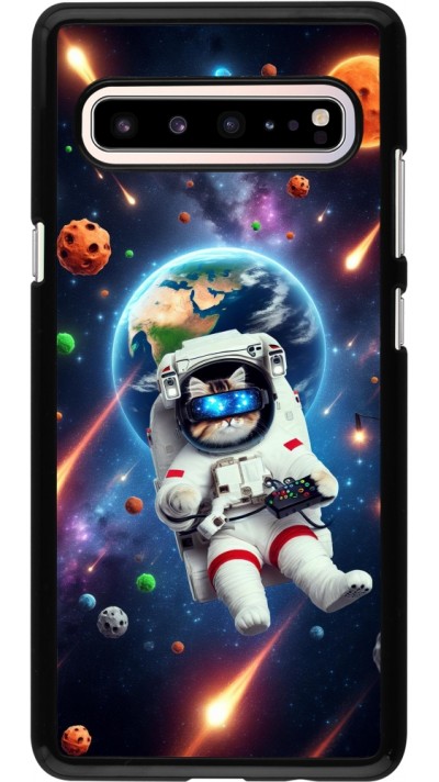 Samsung Galaxy S10 5G Case Hülle - VR SpaceCat Odyssee