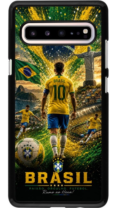 Samsung Galaxy S10 5G Case Hülle - Fussball Brasilien splash 2026