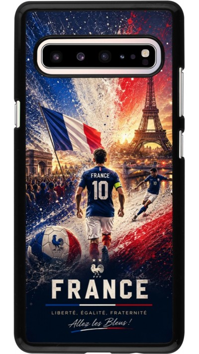 Samsung Galaxy S10 5G Case Hülle - Fussball Frankreich splash 2026