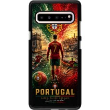 Samsung Galaxy S10 5G Case Hülle - Fussball Portugal splash 2026
