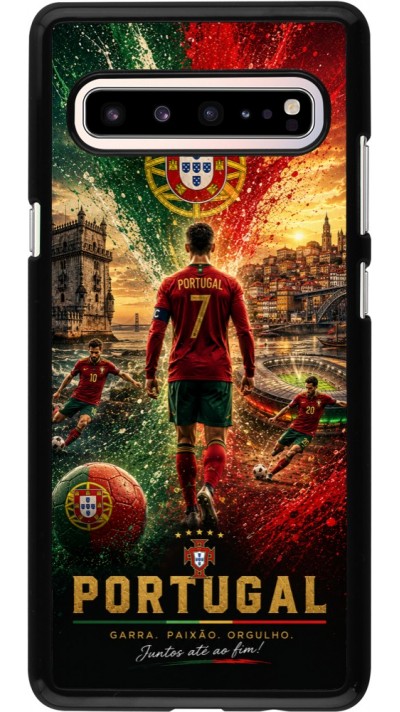 Samsung Galaxy S10 5G Case Hülle - Fussball Portugal splash 2026