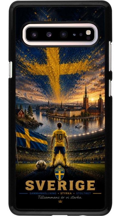 Samsung Galaxy S10 5G Case Hülle - Fussball Schweden splash 2026