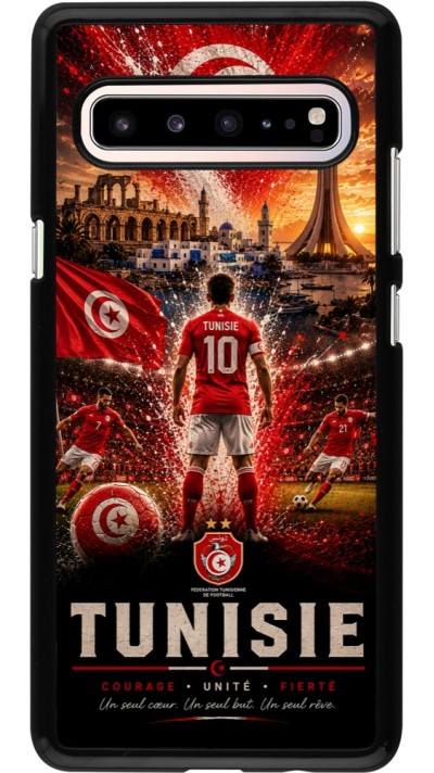 Samsung Galaxy S10 5G Case Hülle - Fussball Tunesien splash 2026