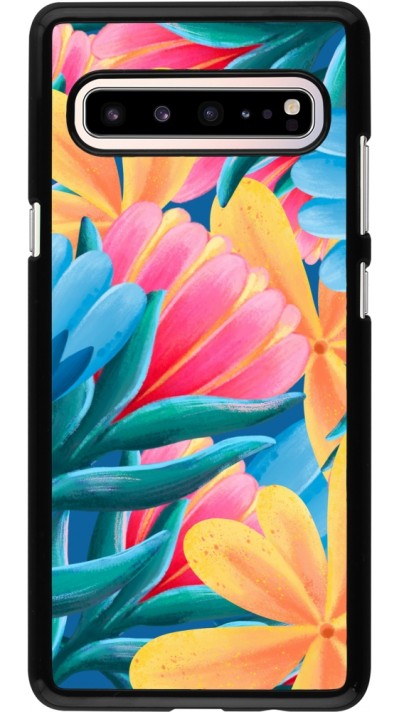 Samsung Galaxy S10 5G Case Hülle - Spring 23 colorful flowers