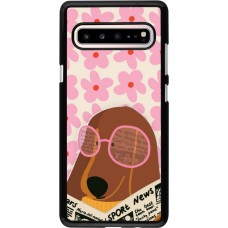 Samsung Galaxy S10 5G Case Hülle - Dog with newspaper 2026