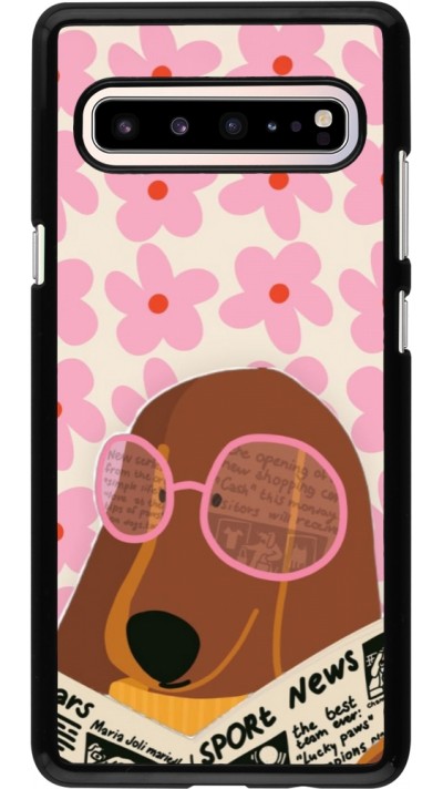 Samsung Galaxy S10 5G Case Hülle - Dog with newspaper 2026