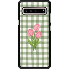Samsung Galaxy S10 5G Case Hülle - Green vichy tulips 2026