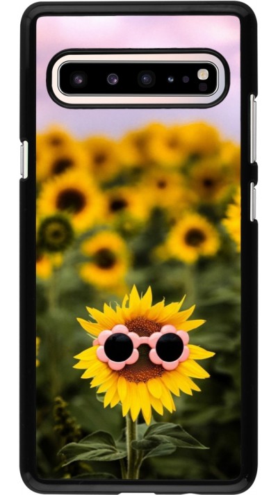 Samsung Galaxy S10 5G Case Hülle - Sunflower with glasses 2026