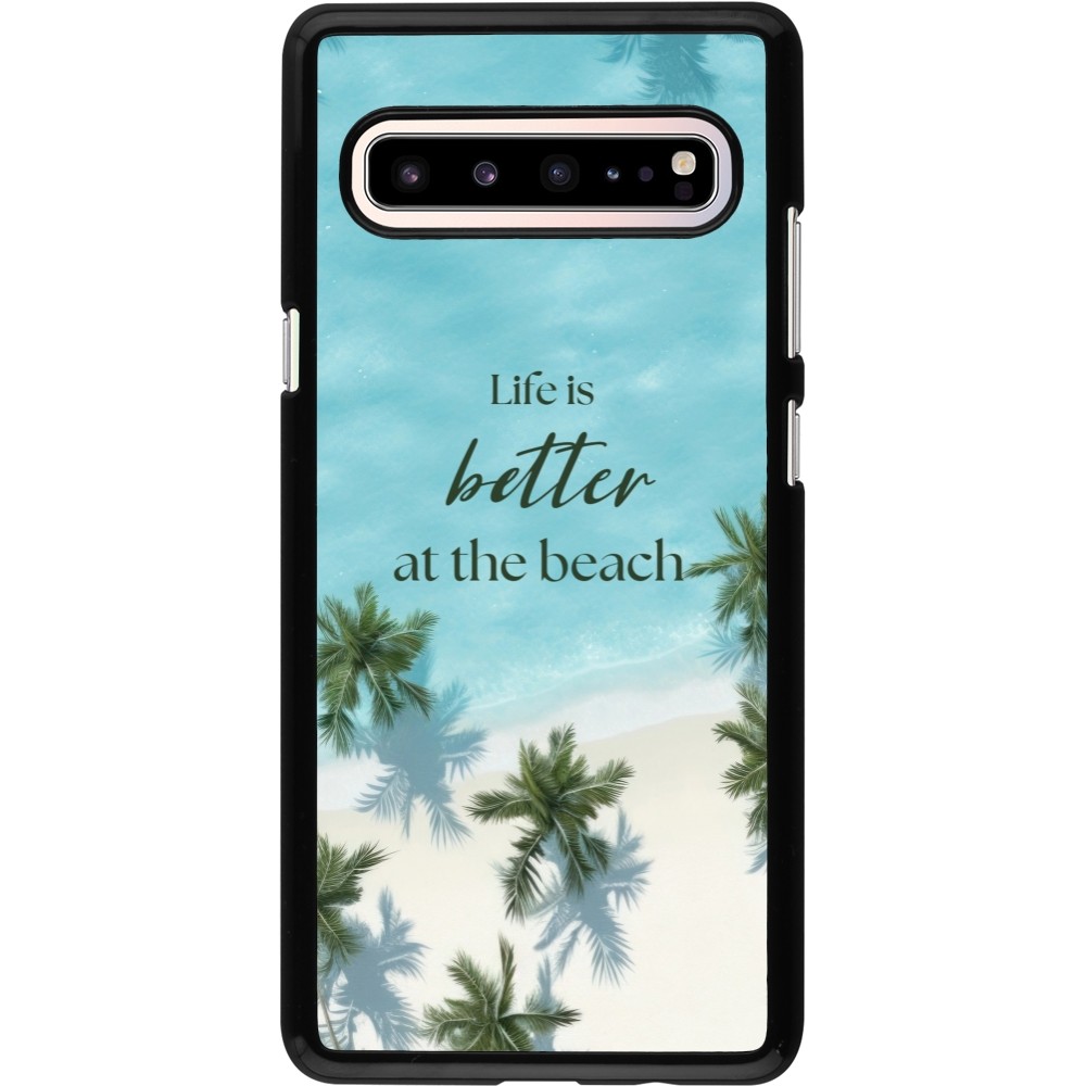 Samsung Galaxy S10 5G Case Hülle - Summer 2025 Life is better at the beach