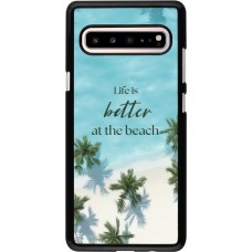 Samsung Galaxy S10 5G Case Hülle - Summer 2025 Life is better at the beach