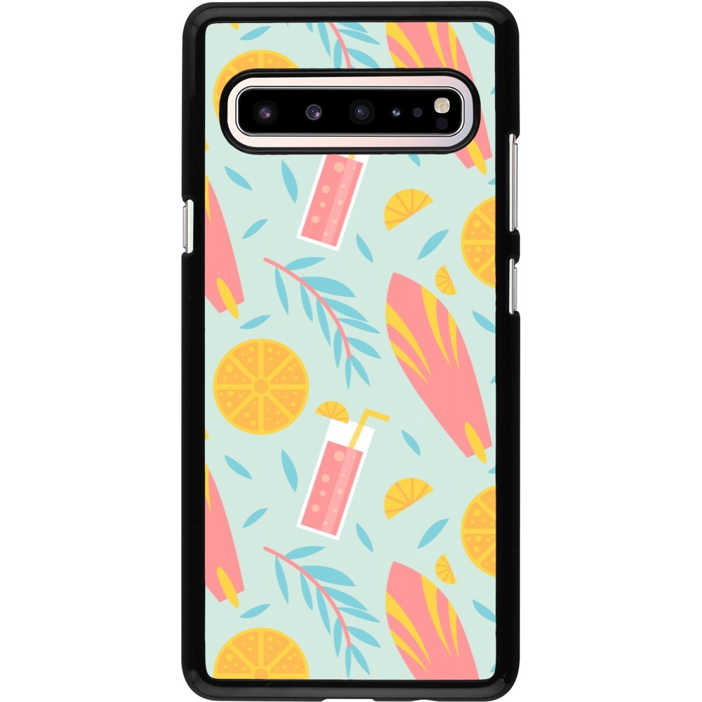 Samsung Galaxy S10 5G Case Hülle - Summer 2025 Pattern citron