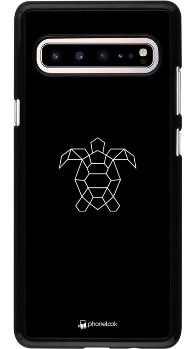 Coque Samsung Galaxy S10 5G - Turtles lines on black Coque Samsung Galaxy S10 5G - Turtles lines on black
