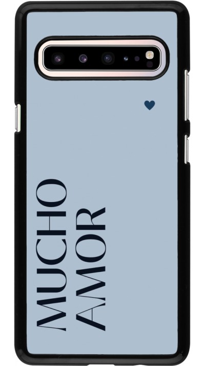 Samsung Galaxy S10 5G Case Hülle - Valentine 2024 mucho amor azul