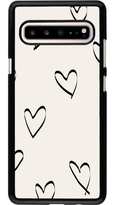 Samsung Galaxy S10 5G Case Hülle - Valentine 2023 minimalist hearts