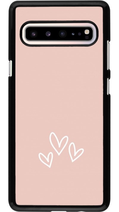Samsung Galaxy S10 5G Case Hülle - Valentine 2023 three minimalist hearts