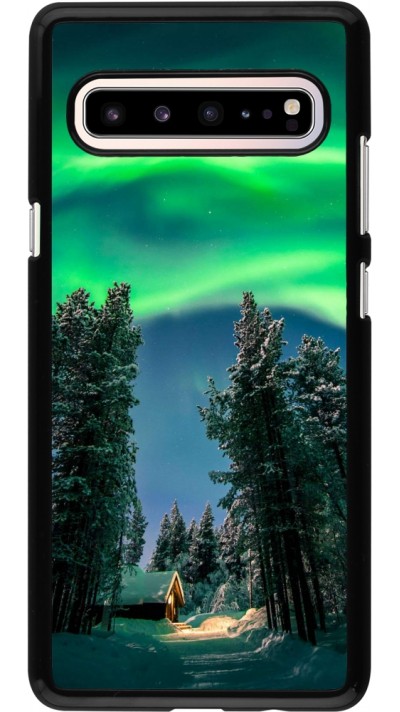 Samsung Galaxy S10 5G Case Hülle - Winter 22 Northern Lights