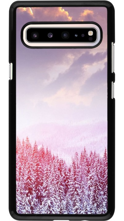 Samsung Galaxy S10 5G Case Hülle - Winter 22 Pink Forest