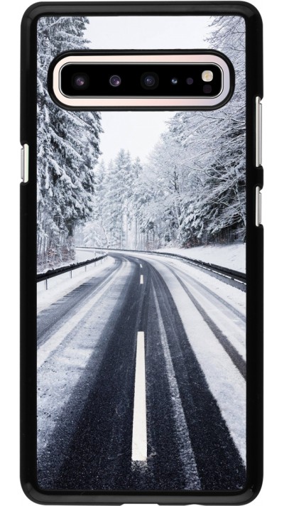 Samsung Galaxy S10 5G Case Hülle - Winter 22 Snowy Road