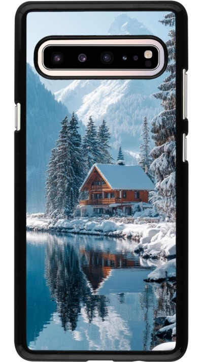 Samsung Galaxy S10 5G Case Hülle - Winter 25 Winter house forest day