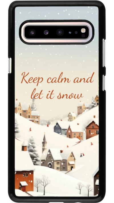 Samsung Galaxy S10 5G Case Hülle - Winter 25 Winter Keep calm and let it snow