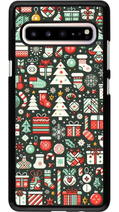 Samsung Galaxy S10 5G Case Hülle - Weihnachten 2023 Flachmuster