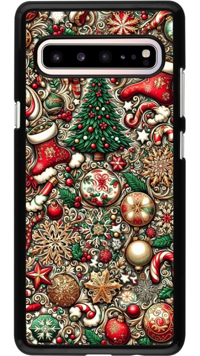 Samsung Galaxy S10 5G Case Hülle - Weihnachten 2023 Mikromuster