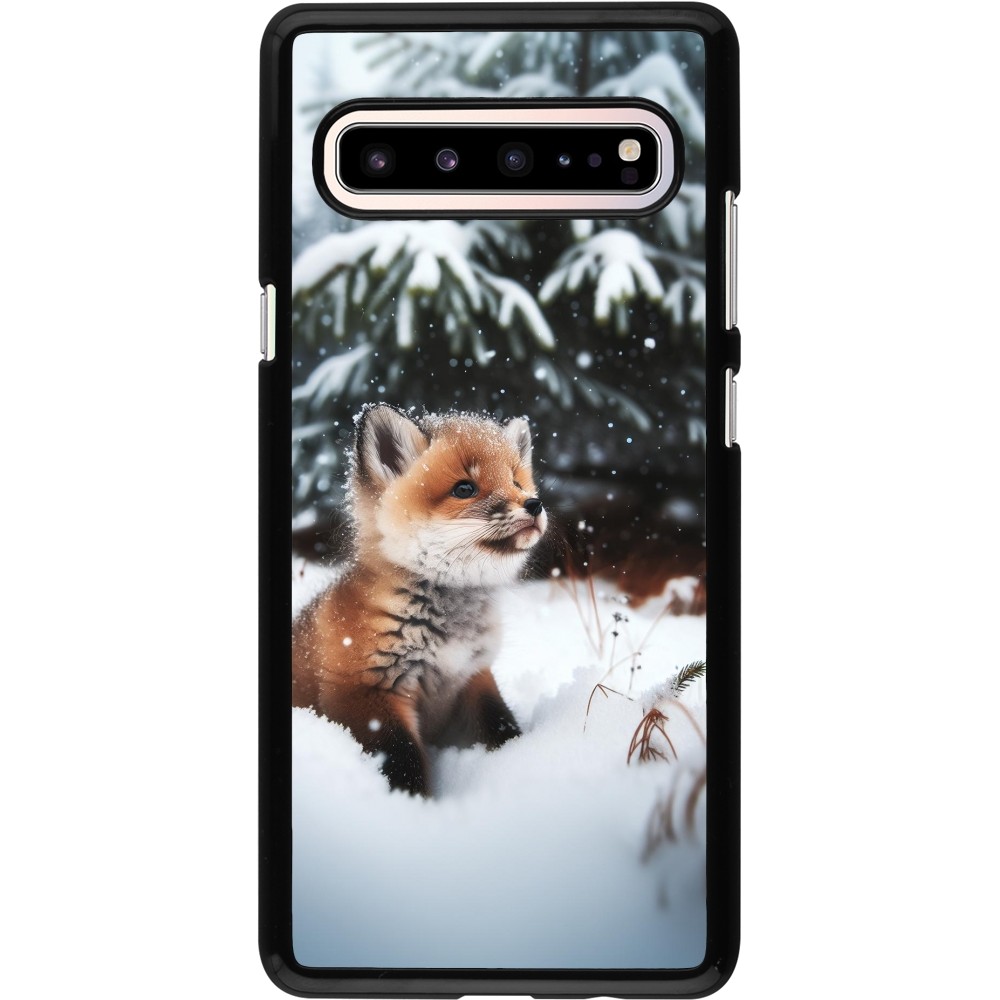 Samsung Galaxy S10 5G Case Hülle - Weihnachten 2023 Fuechslein Tanne