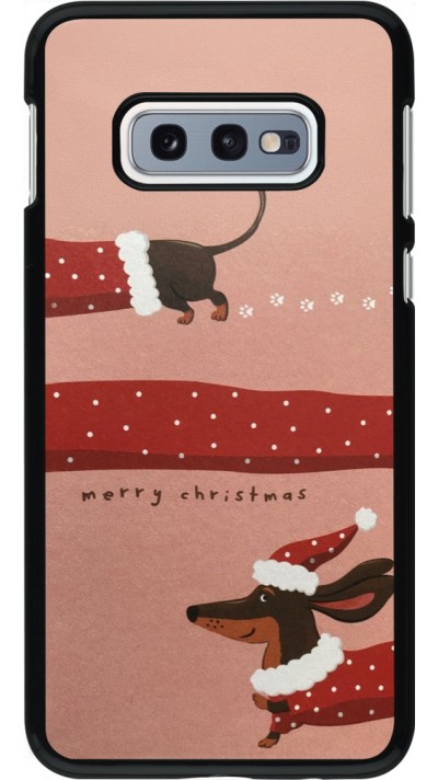 Samsung Galaxy S10e Case Hülle - Christmas 25 Teckel Merry Xmas