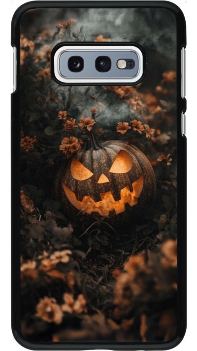 Samsung Galaxy S10e Case Hülle - Halloween 2025 Pumpkin with flowers