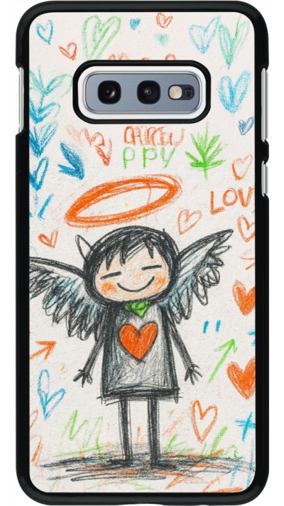 Samsung Galaxy S10e Case Hülle - Little Angel Sketch Love